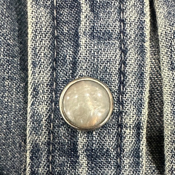 J. Crew Blue Denim Button-Up Shirt - Picture 3 of 7